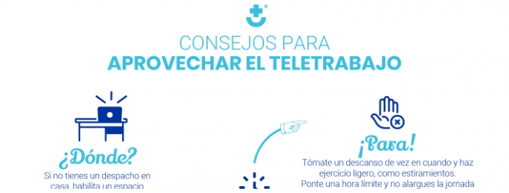 Infografía: consejos para un teletrabajo eficiente